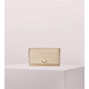 COPY - Kate spade Nicola shimmer twist lock chain wallet